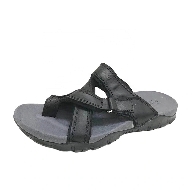 Simple Style Fashion Men Outdoor Sandals Beach Leather Slippers for Summer