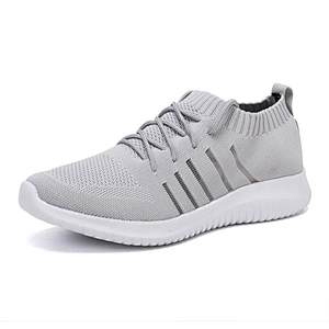 men's casual shoes Large size men knitted casual sport running shoes wholesale