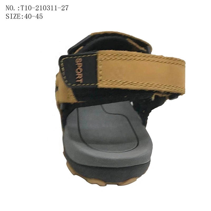New Arrival Comfort Men Slides Outdoor Slippers Beach Summer Leather Sandals