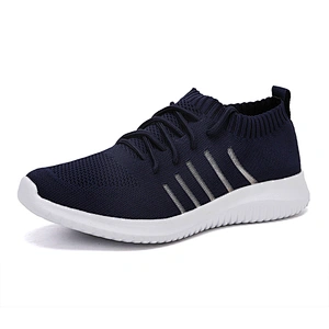 men's casual shoes Large size men knitted casual sport running shoes wholesale
