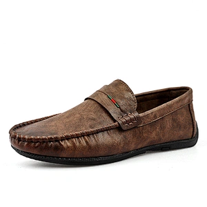 Comfortable Mens Driving Shoes Casual Loafers Business Leather Shoes for Wholesale