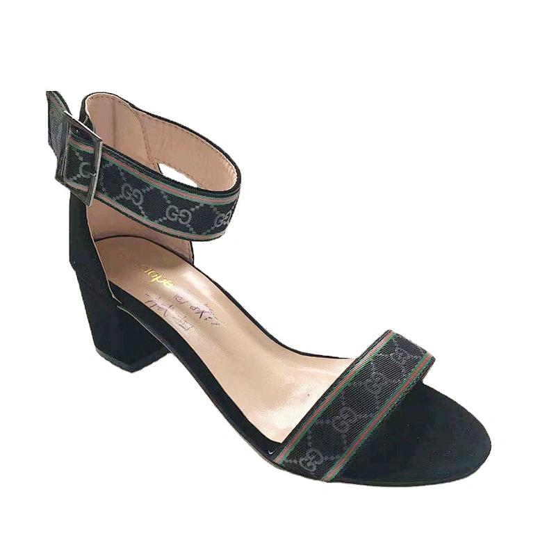 Chunky Heel Sandals Summer Women shoes outdoor High Heel Sandals custom shoes