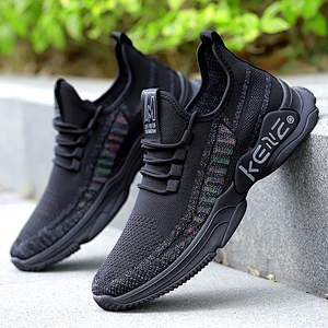 Men Lightweight Lace Up Casual Walking Shoes Breathable Athletic Fitness Jogging Tennis Sport Running Sneakers