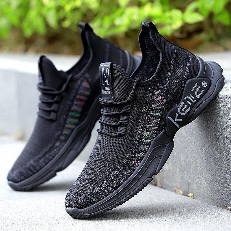 Men Lightweight Lace Up Casual Walking Shoes Breathable Athletic Fitness Jogging Tennis Sport Running Sneakers