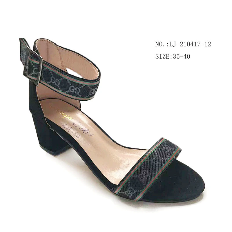 Chunky Heel Sandals Summer Women shoes outdoor High Heel Sandals custom shoes