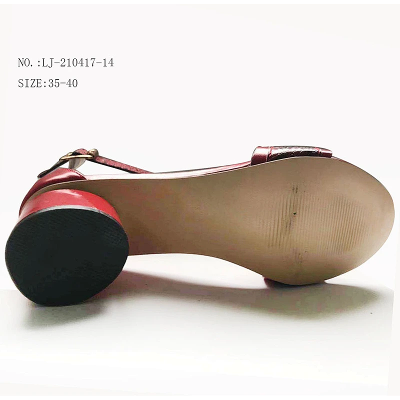 Women Heels Wholesale Sandals Chunky Summer Strappy  wedge heeled Sandals custom shoes