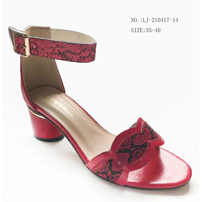 Women Heels Wholesale Sandals Chunky Summer Strappy  wedge heeled Sandals custom shoes