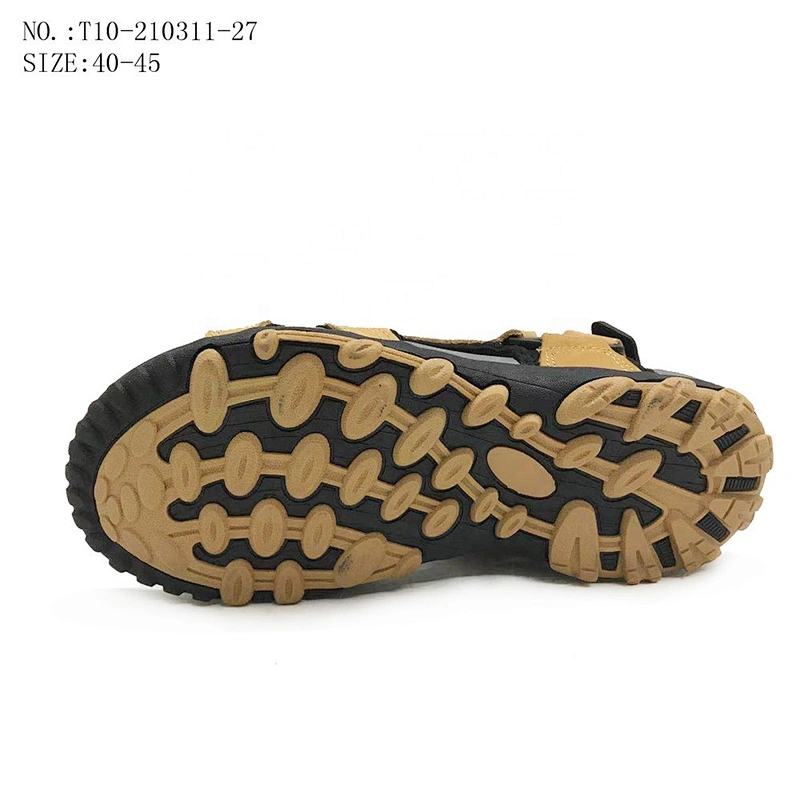 New Arrival Comfort Men Slides Outdoor Slippers Beach Summer Leather Sandals