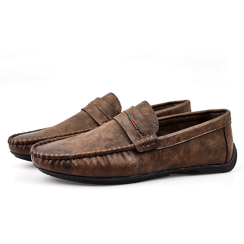 Comfortable Mens Driving Shoes Casual Loafers Business Leather Shoes for Wholesale