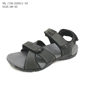 New Arrival Comfort Men Strap Slides Beach Slippers Outdoor Leather Sandals