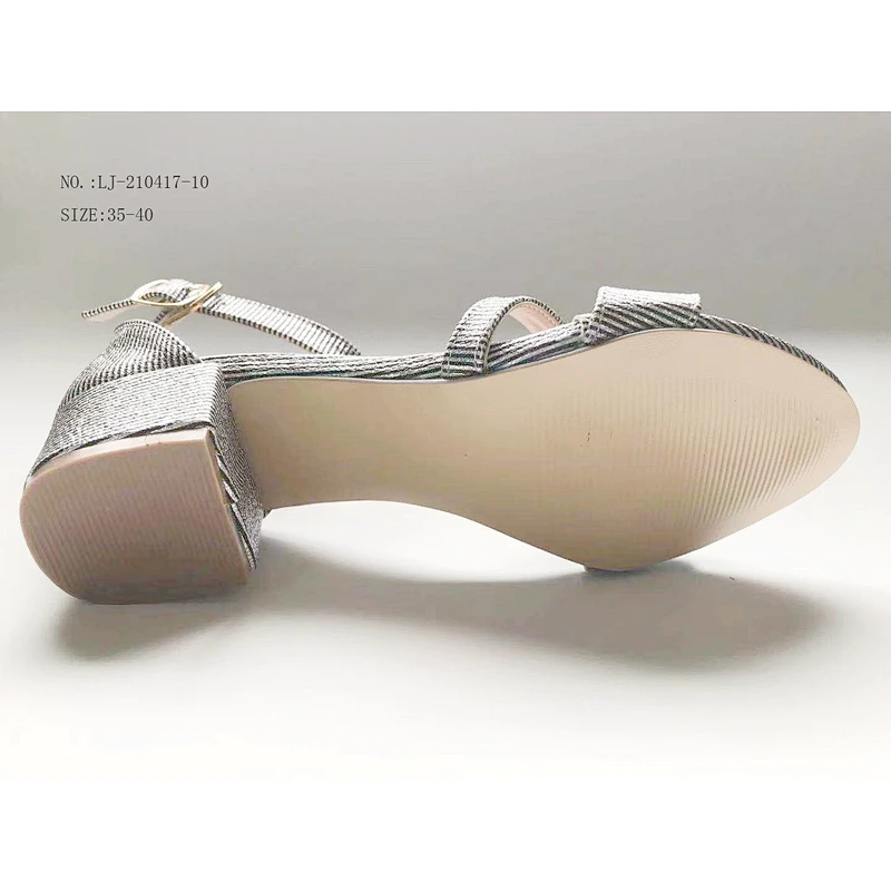 Fashion high heels shoes women wedge chunky heels outdoor ladies sandals custom shoes