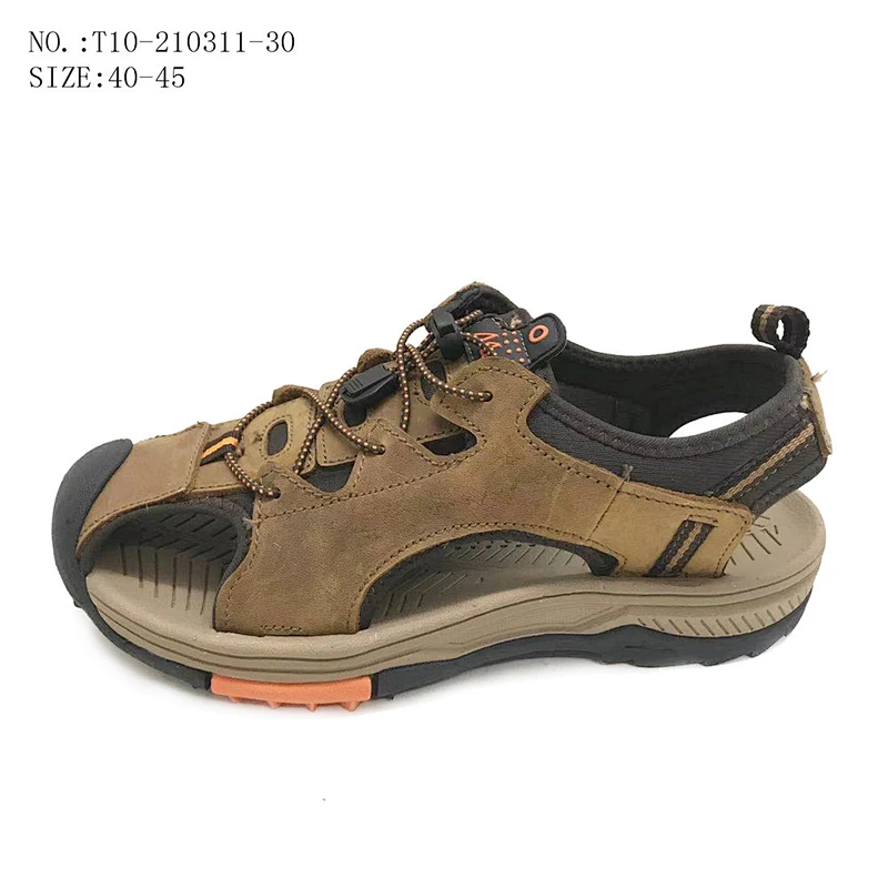 New Design Casual Shoes Outdoor Beach Slippers Slides Leather Sandals for Summer