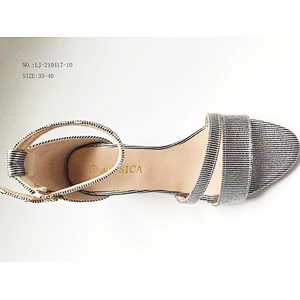 Fashion high heels shoes women wedge chunky heels outdoor ladies sandals custom shoes
