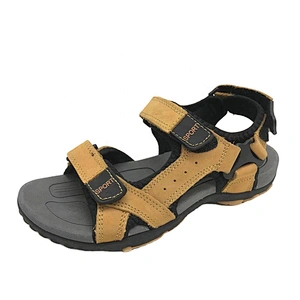 New Arrival Comfort Men Slides Outdoor Slippers Beach Summer Leather Sandals