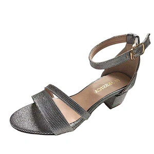 Fashion high heels shoes women wedge chunky heels outdoor ladies sandals custom shoes
