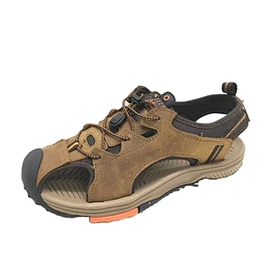 New Design Casual Shoes Outdoor Beach Slippers Slides Leather Sandals for Summer