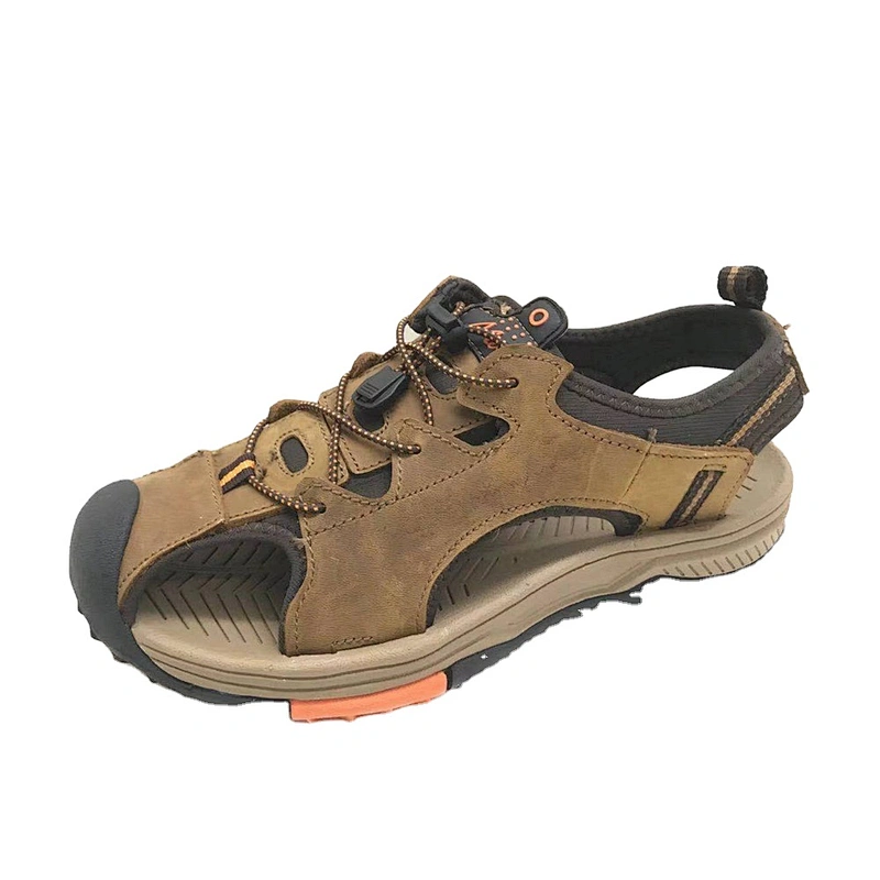 New Design Casual Shoes Outdoor Beach Slippers Slides Leather Sandals for Summer
