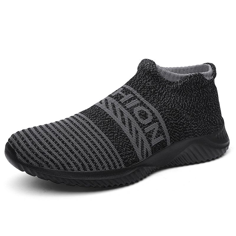 men's casual shoes Hot Sale Fashion slip on flats Sneakers fly knitted Breathable Sports Shoes For Men