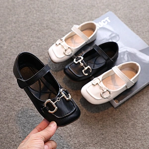 Girl Princess  leather casual Single Shoes  for Children