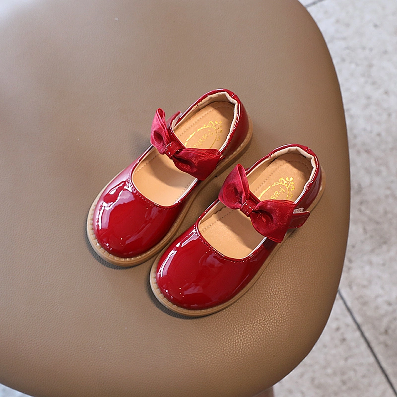 Kids Princess Flats Children Girls Mary Jane Dress Shoes