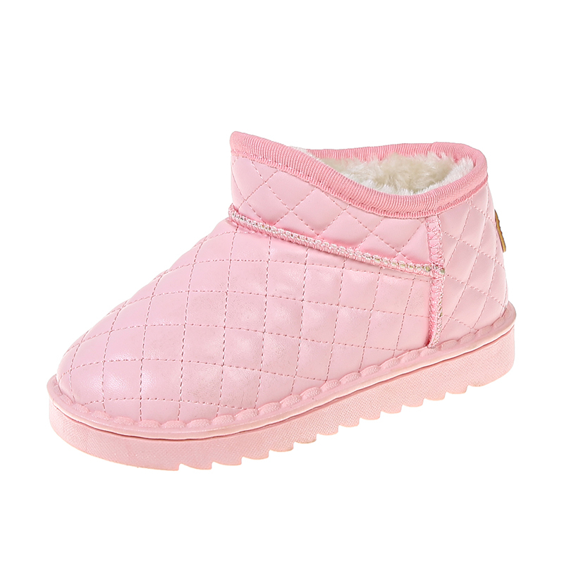 Winter casual fluffy warm children snow boots for kids