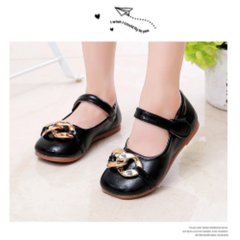 Children Single Shoes Girl Sweet Princess shoes soft PU girls loafers shoes