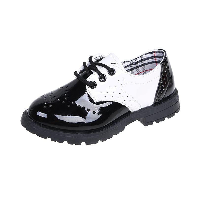 Lace Up School Children Oxford Dress Shoes Loafer Flats