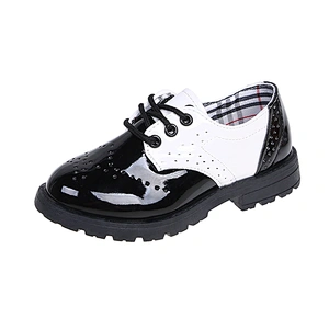 Lace Up School Children Oxford Dress Shoes Loafer Flats