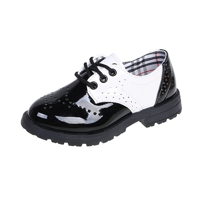 Lace Up School Children Oxford Dress Shoes Loafer Flats