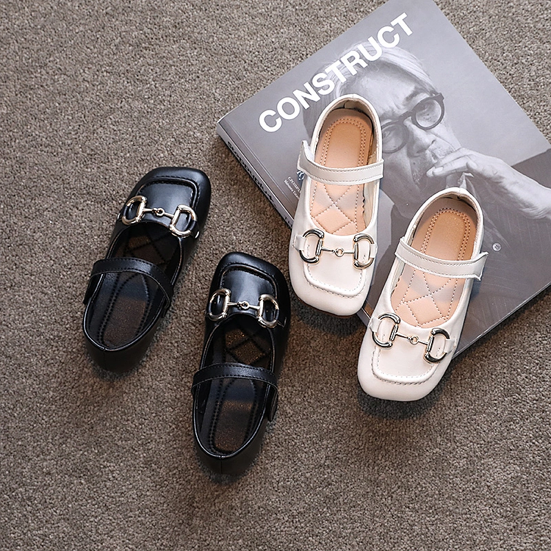 Girl Princess  leather casual Single Shoes  for Children