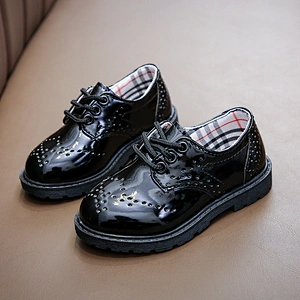 Lace Up School Children Oxford Dress Shoes Loafer Flats