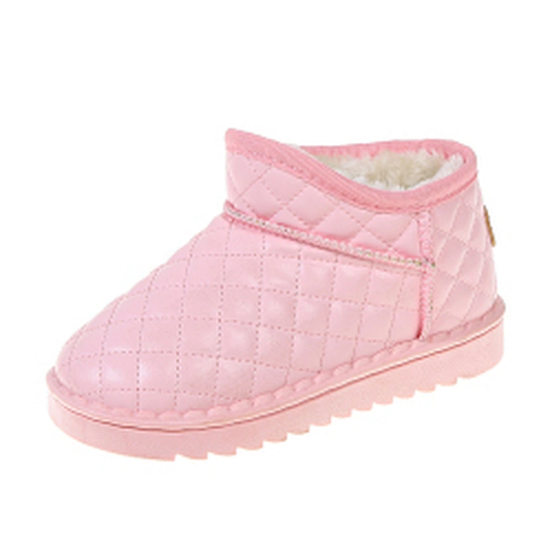 Winter casual fluffy warm children snow boots for kids