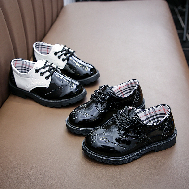 Lace Up School Children Oxford Dress Shoes Loafer Flats