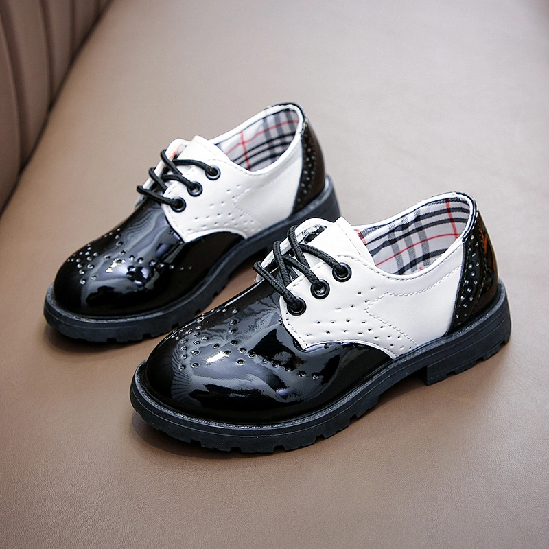 Lace Up School Children Oxford Dress Shoes Loafer Flats