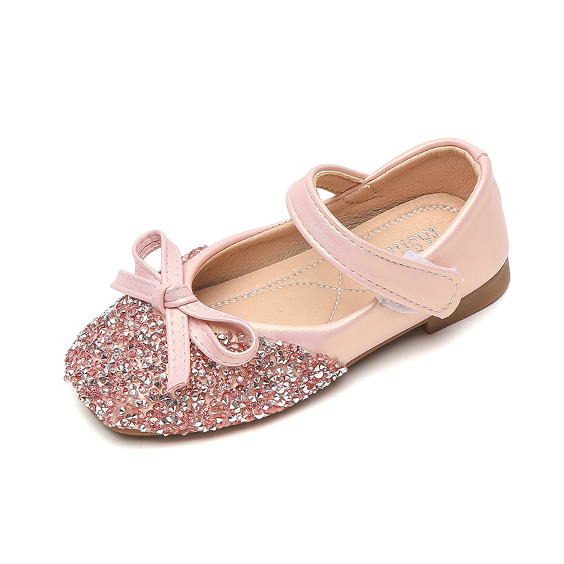 Girl Princess Shoes Children Crystal durable Single Shoes Party Dress Shoes