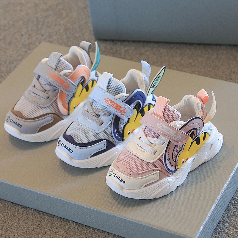 Cute casual baby running sport shoes children walking style shoes