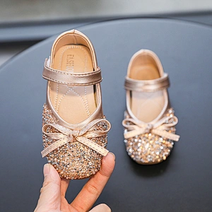 Girl Princess Shoes Children Crystal durable Single Shoes Party Dress Shoes