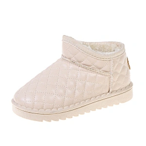Winter casual fluffy warm children snow boots for kids