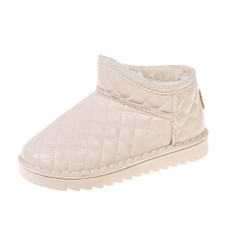 Winter casual fluffy warm children snow boots for kids