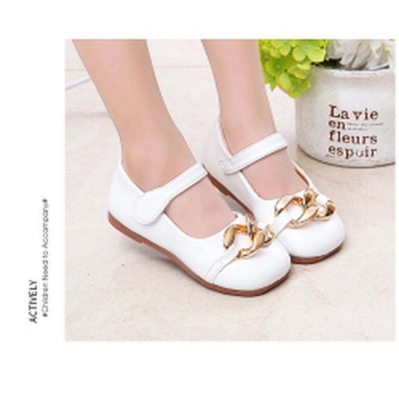 Children Single Shoes Girl Sweet Princess shoes soft PU girls loafers shoes