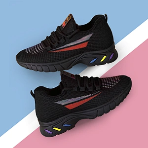 Lightweight Lace Up Women Running Shoes Gym Athletic Walking style Shoes