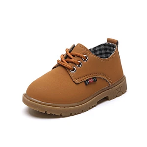 Fashion Children dress shoes leather shoes with lace for boy