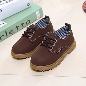 Fashion Children dress shoes leather shoes with lace for boy