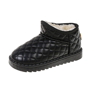 Winter casual fluffy warm children snow boots for kids