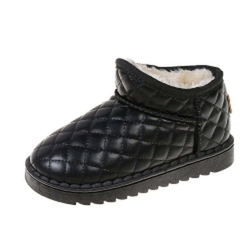 Winter casual fluffy warm children snow boots for kids