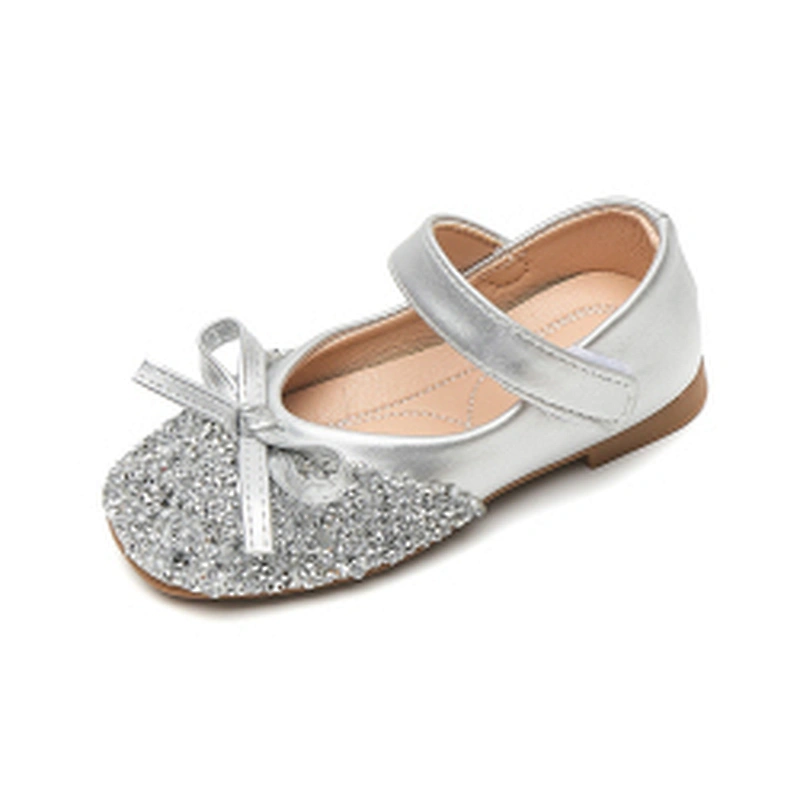 Girl Princess Shoes Children Crystal durable Single Shoes Party Dress Shoes