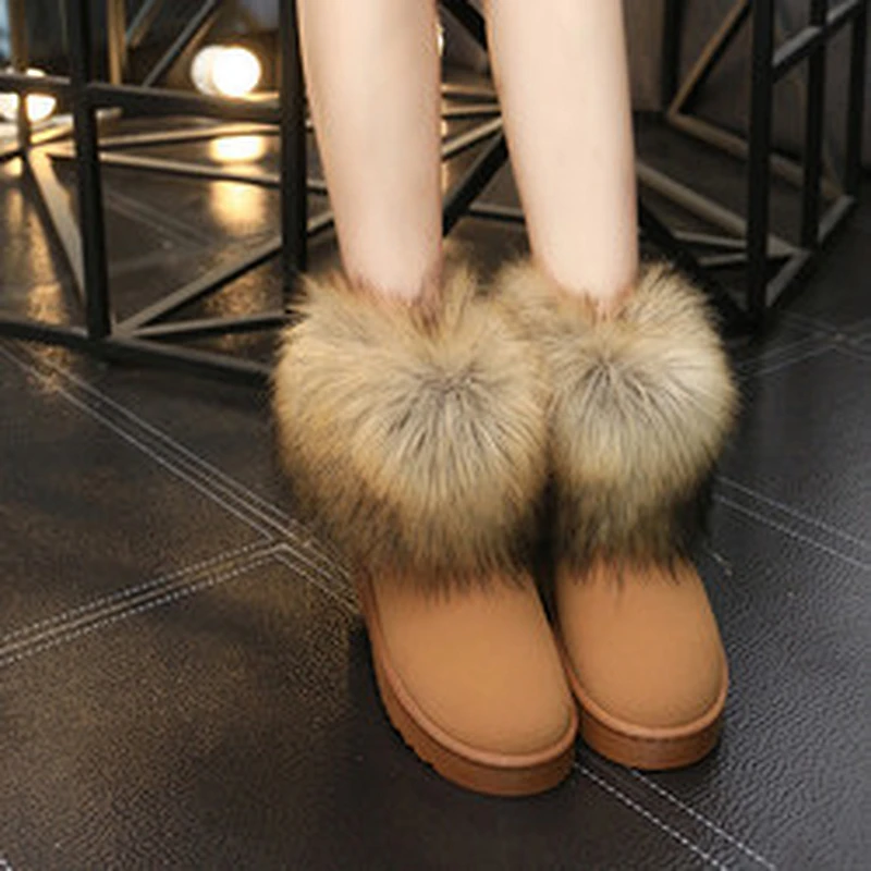 Winter Women Short Ankle Boot Ladies Warm Snow Boots