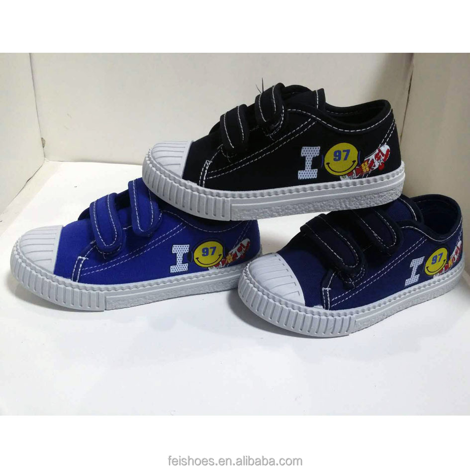 New style customized low price injection Kids casual sport Canvas shoes