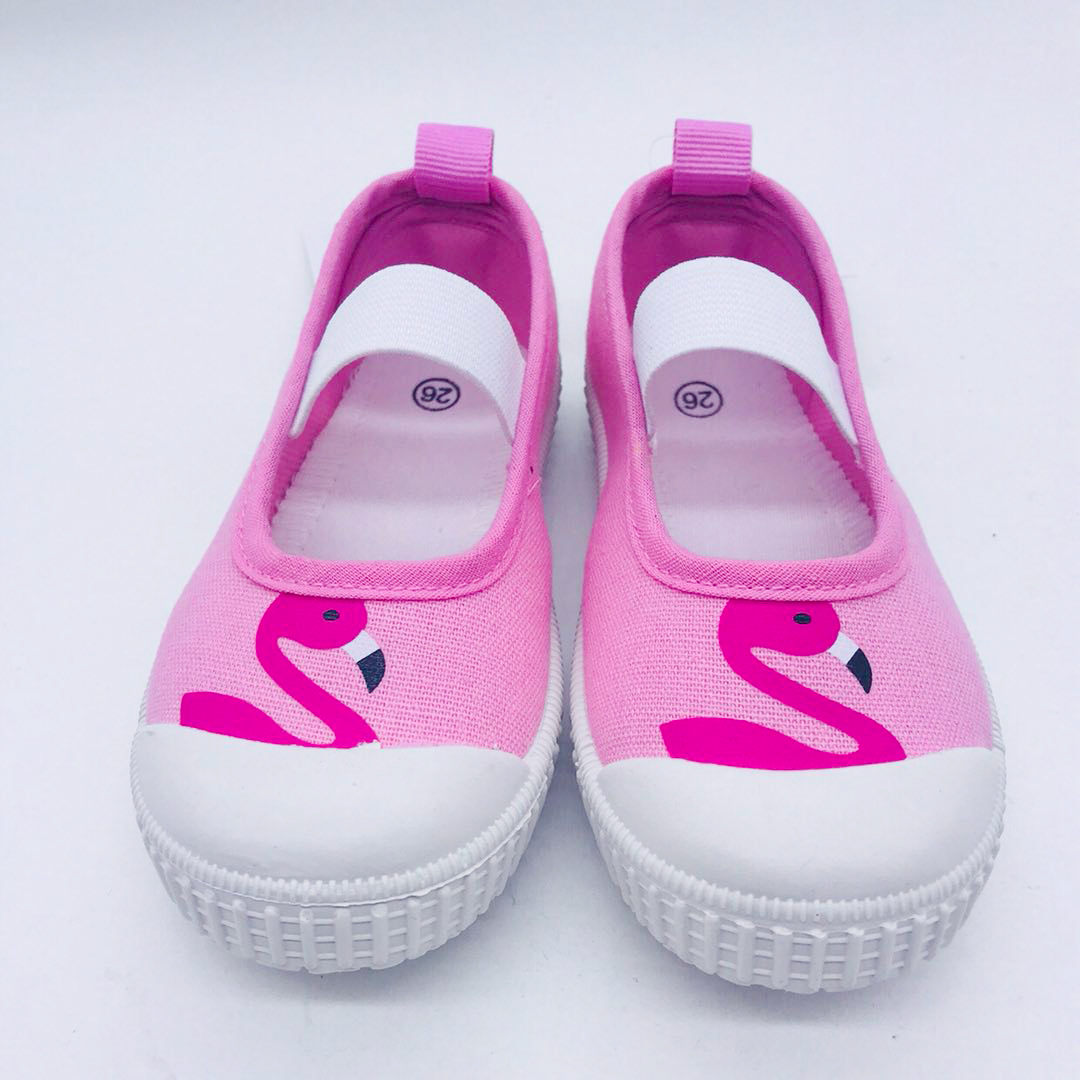 High Quality Children's Elastic Straps Injection Casual Canvas Shoes with Customized