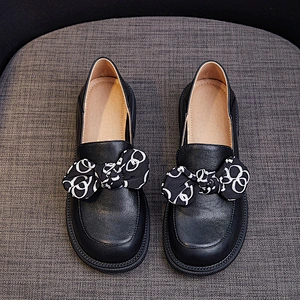 Women Slip on Bow Oxfords Loafer Shoes Flats